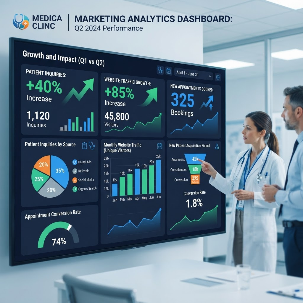 Healthcare marketing results